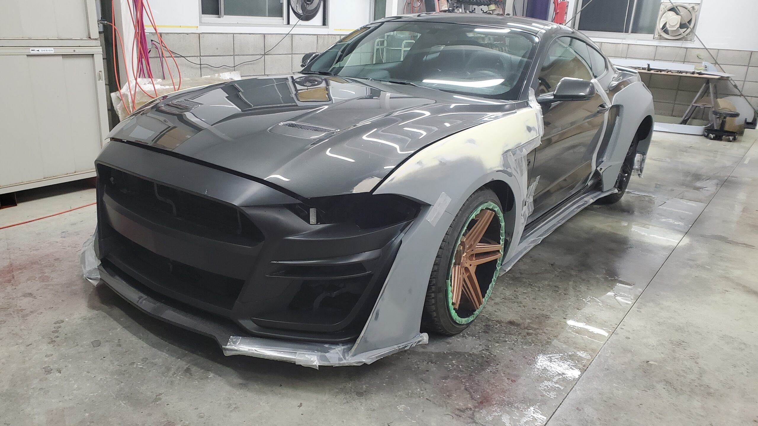 FORD MUSTANG GT                     GT500STYLE×WIDEBODY×AIR RIDE